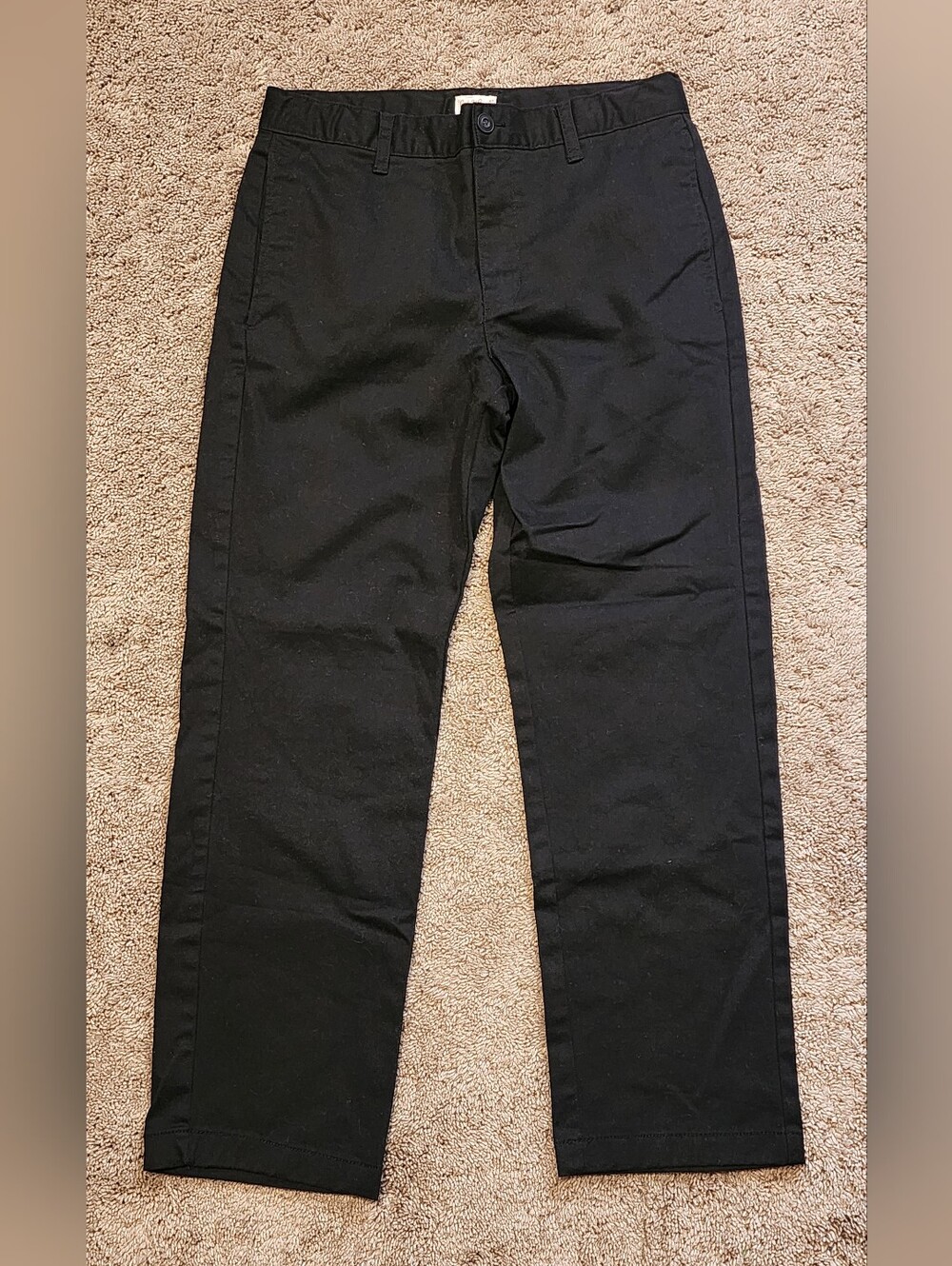New Boys Size 16 Black Straight Cat & Jack Pants, Never Worn, New Without Tags